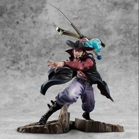 34cm new anime dracule mihawk figurine combat ver pvc action figure collection model toys gift for kids