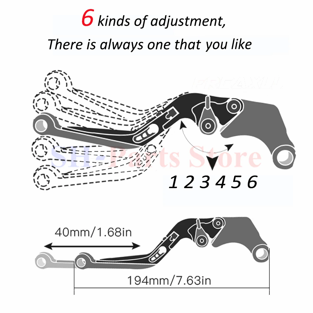 

Folding Extendable Brake Clutch Levers for Honda CBR650F/A CB650F/R 2014-2020 NC700S NC700X 2016-2018 NC750S NC750X 2016-2020