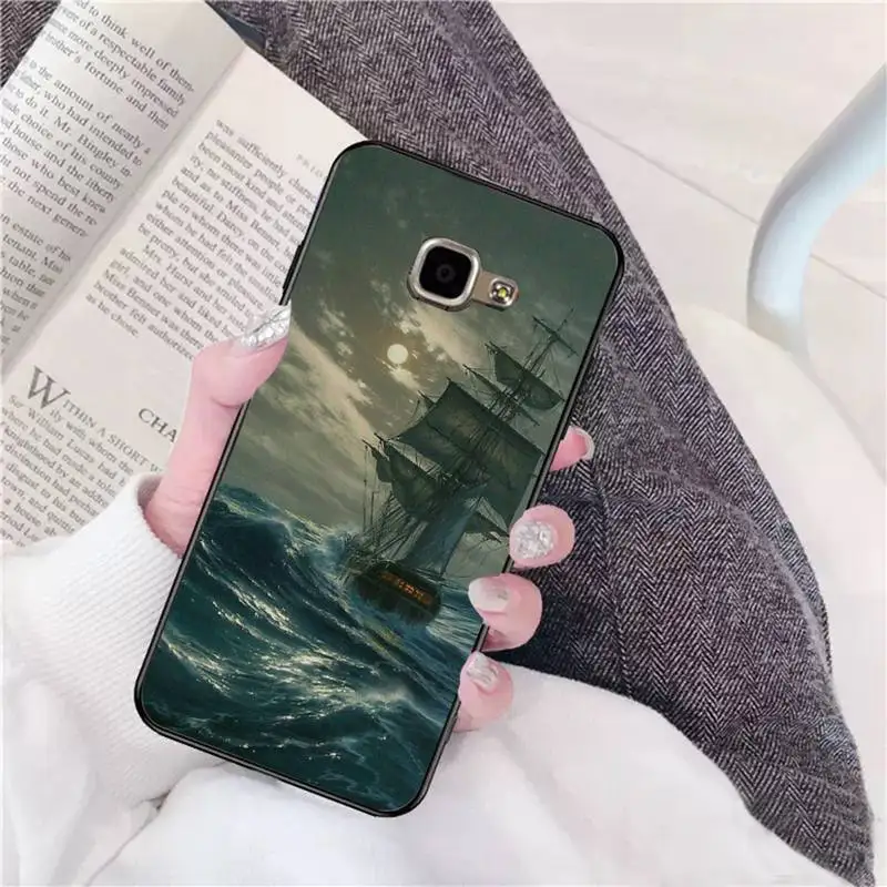 

0 Pirate Ship Soft Cover Phone Case For Samsung A 9 10 20 30 40 M20 S 30 31 J5(2015) J5prime 6 7 Plus