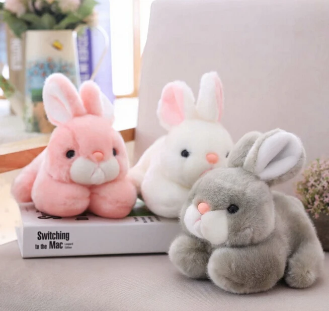 

15CM/20CM Kawaii Cute Pink Rabbit Animals Rabbits Stuffed Plush Toys For Baby Girls Birthday Gifts