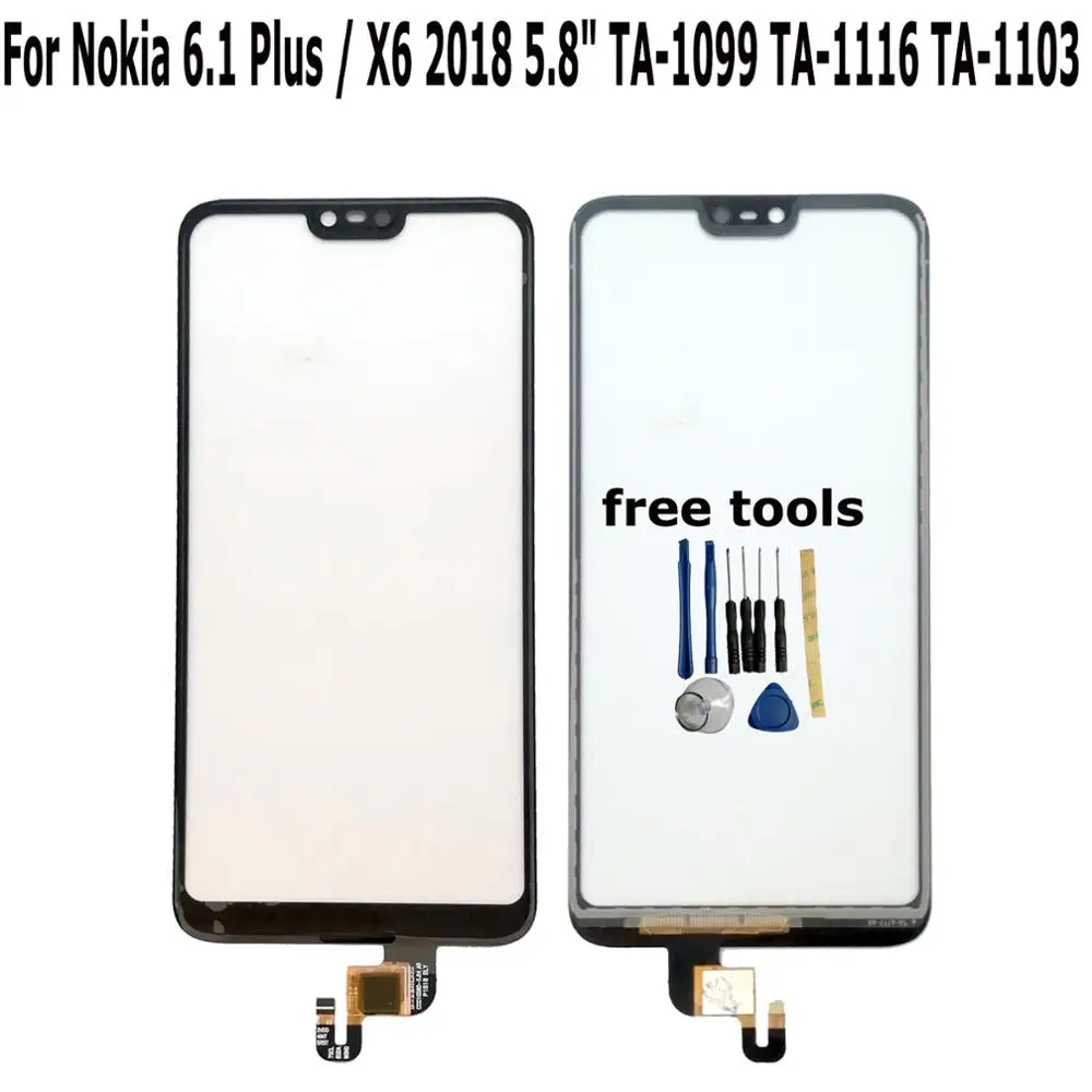 

Shyueda 100% Новинка для Nokia 6,1 Plus X6 2018 5,8 дюймов TA-1099 TA-1116 TA-1103 внешнее Переднее стекло сенсорный экран дигитайзер