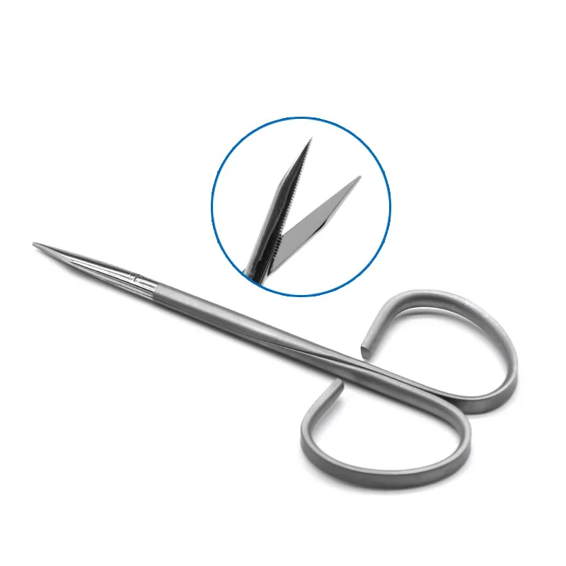 Экспресс ножницы для мягких тканей шовные скрученные ручки пилинг глаз супер