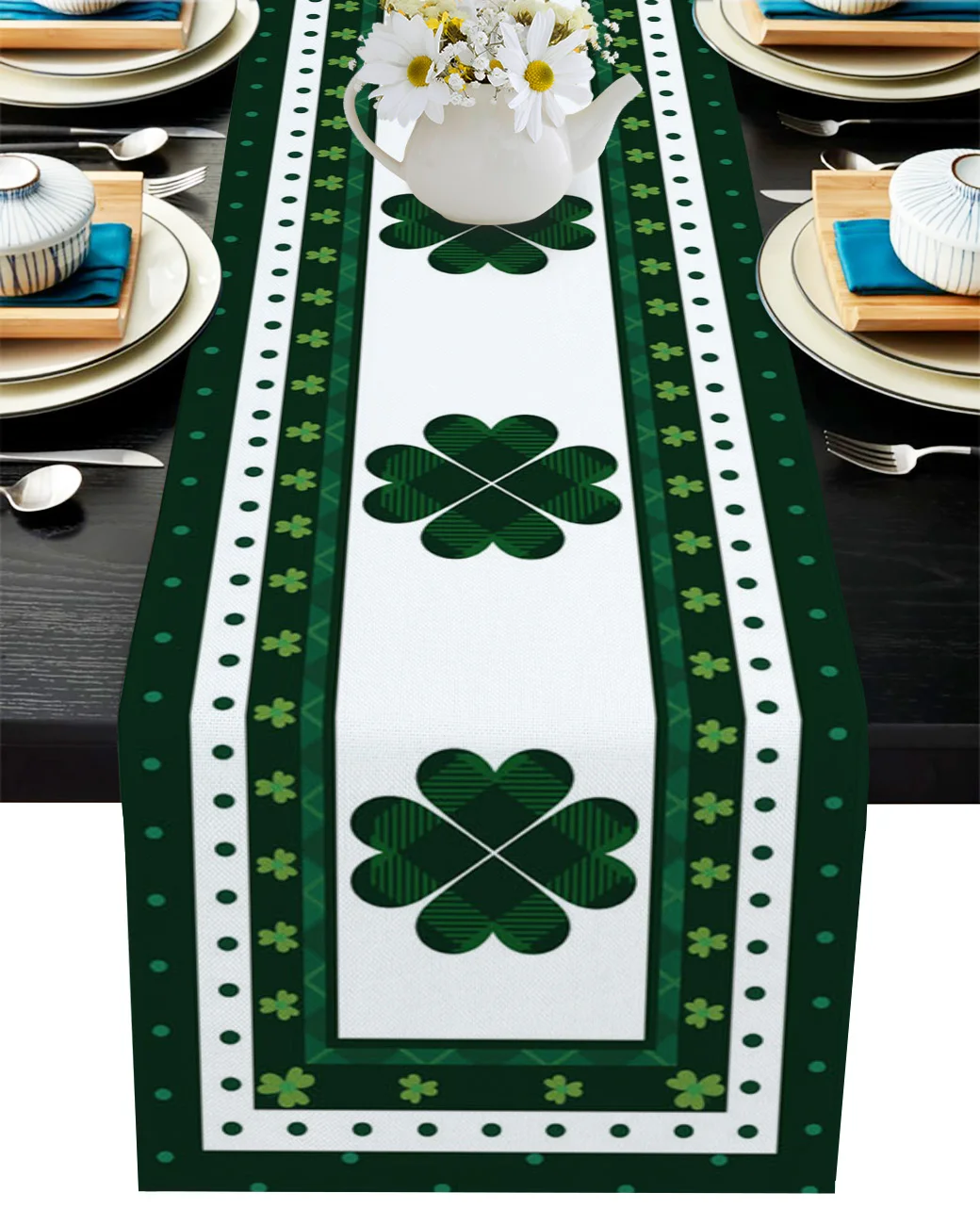 Клевер решетки элемент волновой точки Настольная дорожка свадебный стол Декор