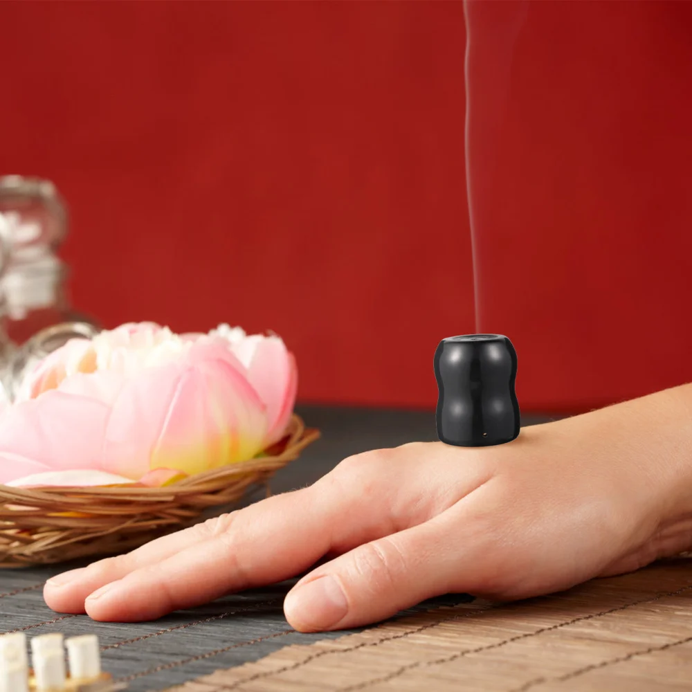 

Stone Moxibustion Pot Durable Moxibustion Box Portable Moxa Scraping Pot