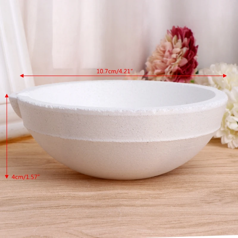 

1000Gram Quartz Bowl Jewelry Equipment Crucible For Melting Gold Silver Platinum