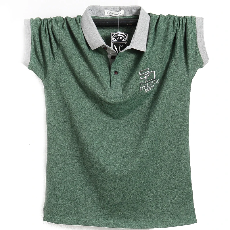 Рубашка-поло мужская с коротким рукавом х/б оверсайз M-3XL/4XL/5XL/6XL | Мужская одежда