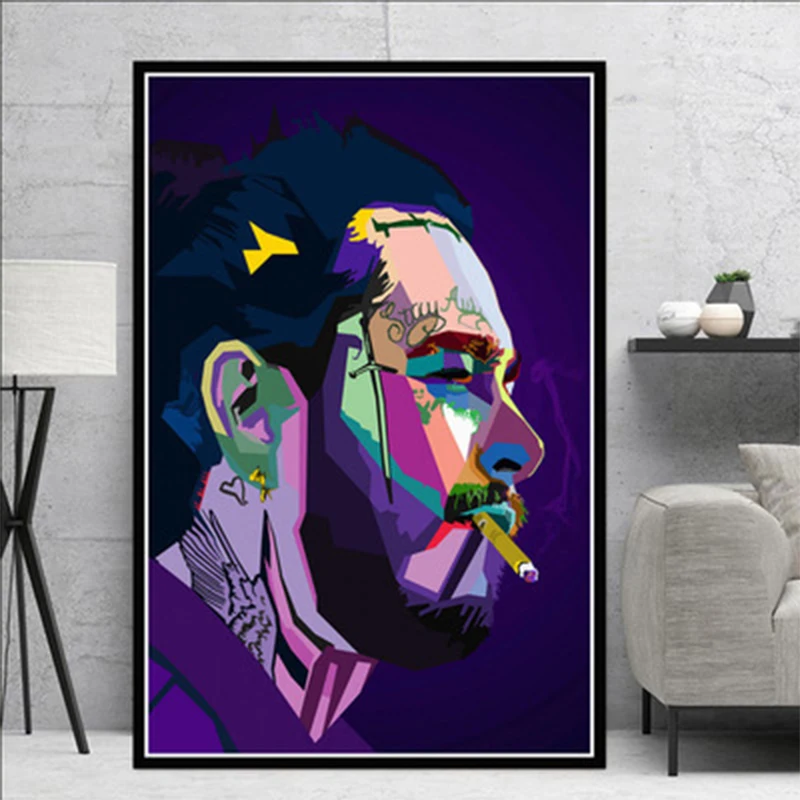 

Hip Hop Rapper Home Living Room Bar Decoration Painting Canvas Painting wall pictures for living room