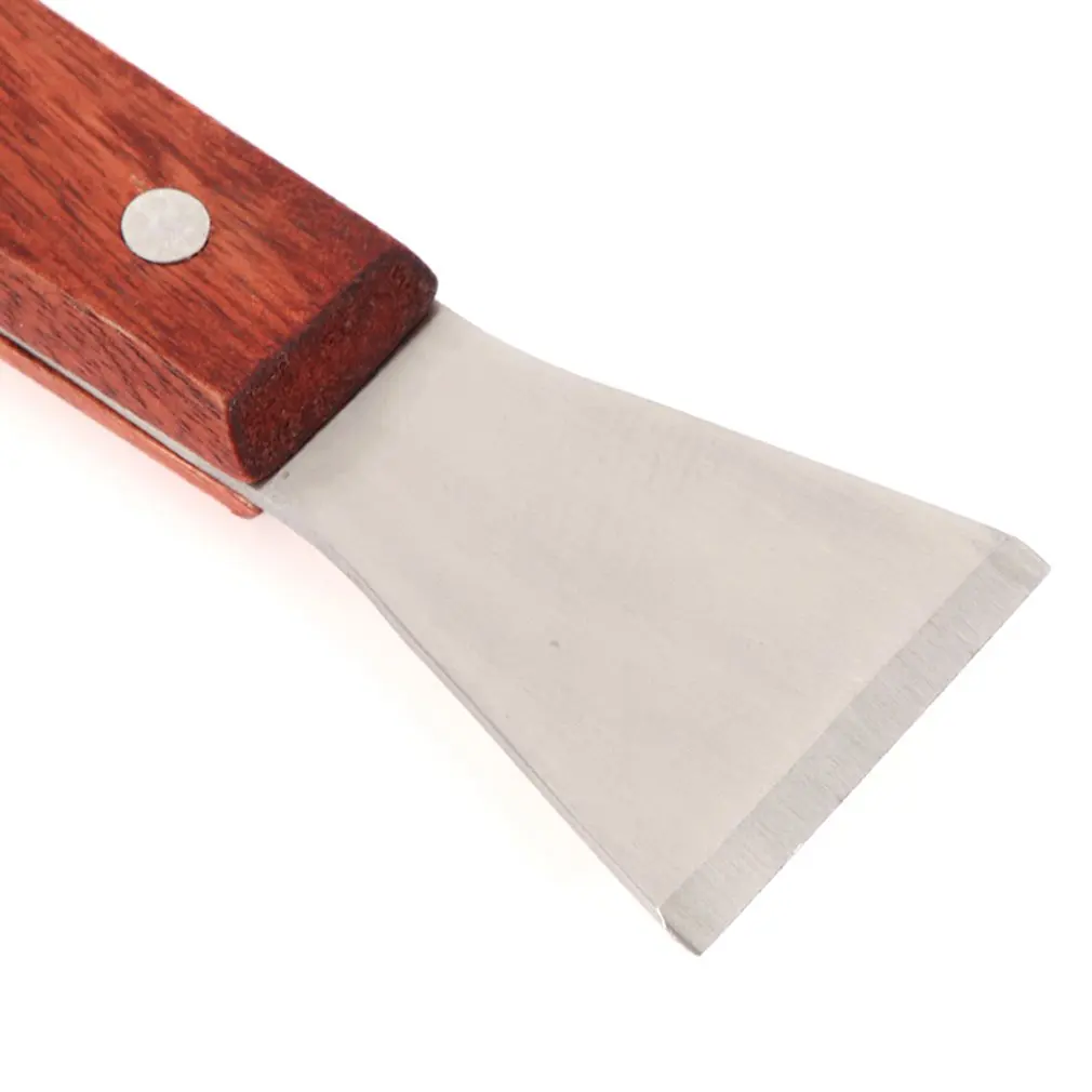 

Multifunctional Scraper With Hook For Beekeeping Tools Stainless Steel Wooden Handle Elbow With Hammer Scraper