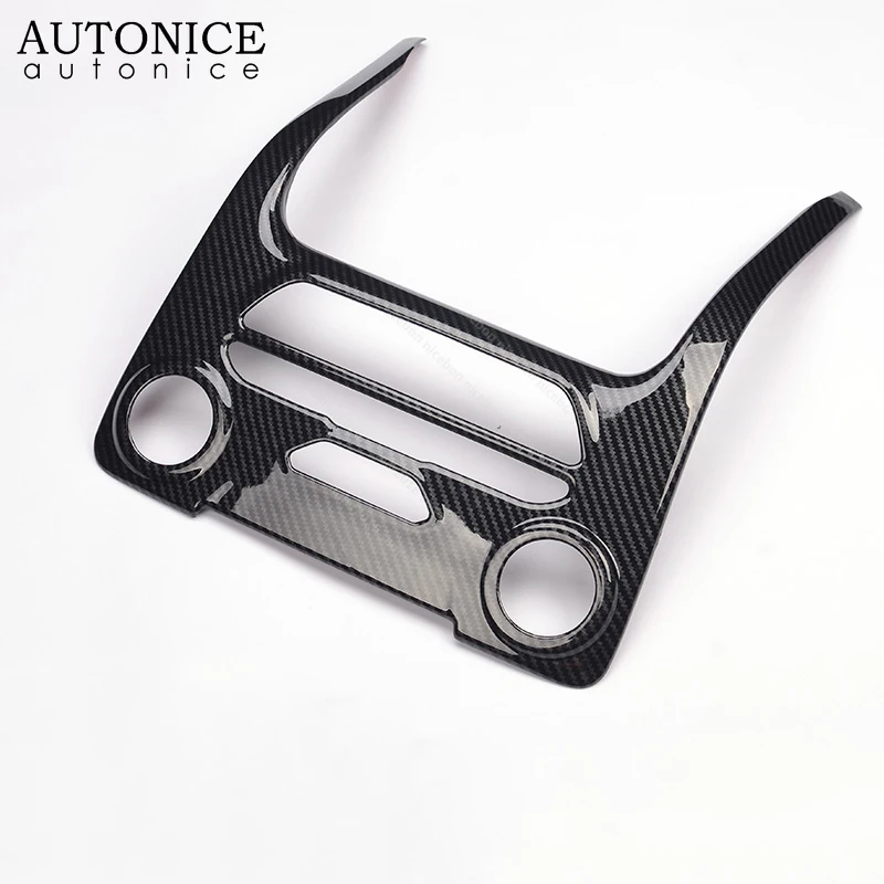 Каркас для кнопки центральной консоли из углеродного волокна Золотая крышка