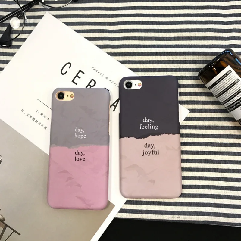 Colorblock macarons phone case for iPhone X XS XR XSMax 8 7 6 6S PluS matte half pack water protection cover |