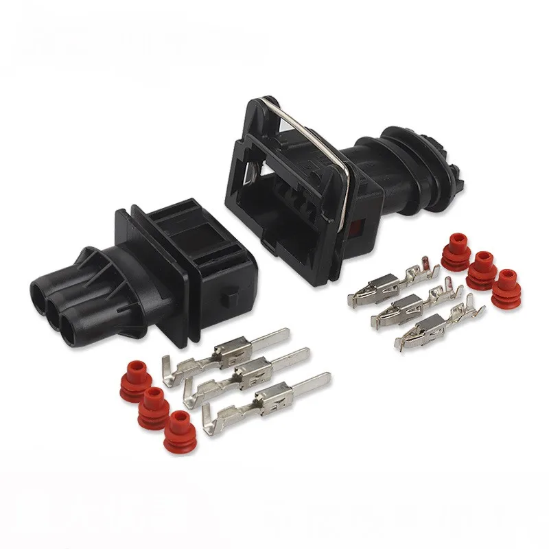

100 sets 3 pin/way Tyco Amp Junior Power Timer JPT automotive MAP Sensor connector 282191-1 282729-1