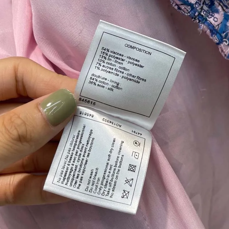 

Streetwear Purple Tweed Jackets for Women Summer 2021 New Luxury Brand V-neck Long Sleeve Coat Big Pocket Blended Knitted Jacket