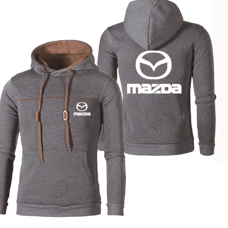 

2021 New Fashion Men Hoodies Mazda Car Logo Print Sweatshirt Men Hoodie High Qualit harajuku Cotton pullover