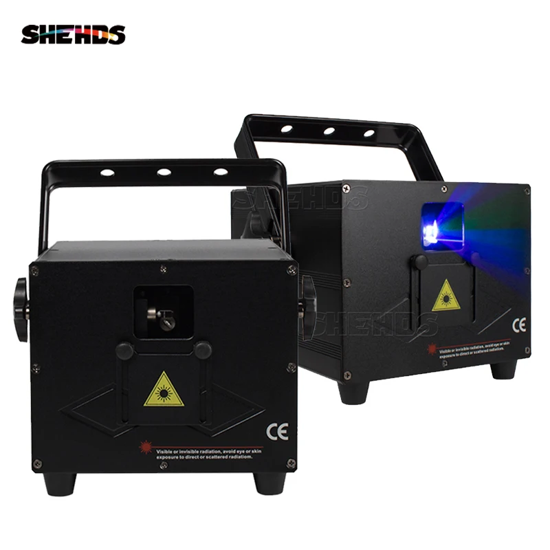 Полноцветный анимационный лазерный светильник RGB 3 Вт 30 Kpps отражение DMX512