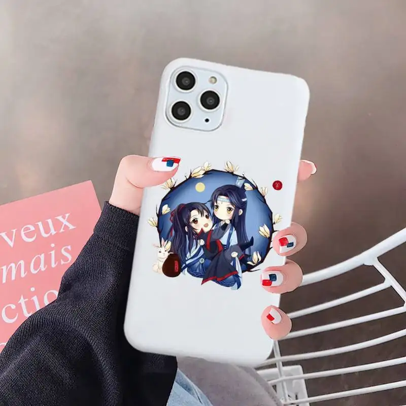 

Mo Dao Zu Shi anime Phone Case Candy Color for iPhone 6 7 8 11 12 s mini pro X XS XR MAX Plus