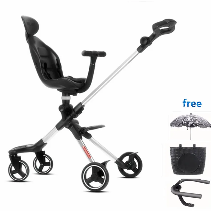 Dsland Doux bebe INBB finfin stok scooter baby stroller 2 side high luxury umbrella pram Trike super stable easy shopping tool