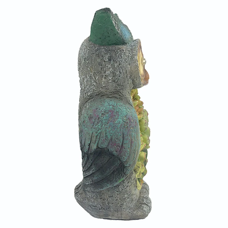 

Simulation Owl Statue Solar Animal Resin Ornaments for Garden Lawn Yard Decoration LXY9
