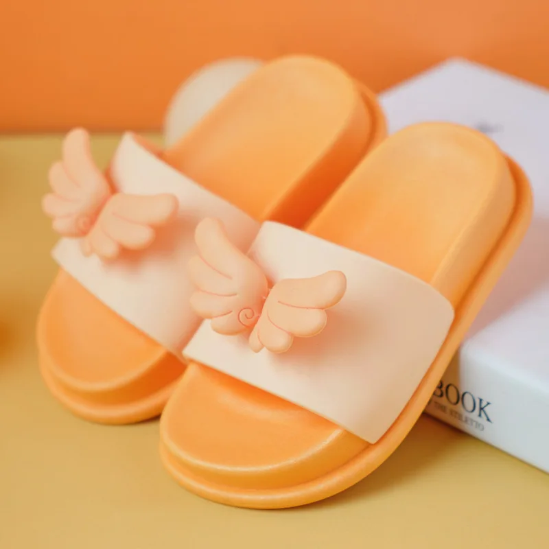 Мини шлепанцы Melissa Jelly с мультяшными листьями для девочек летние домашние тапочки