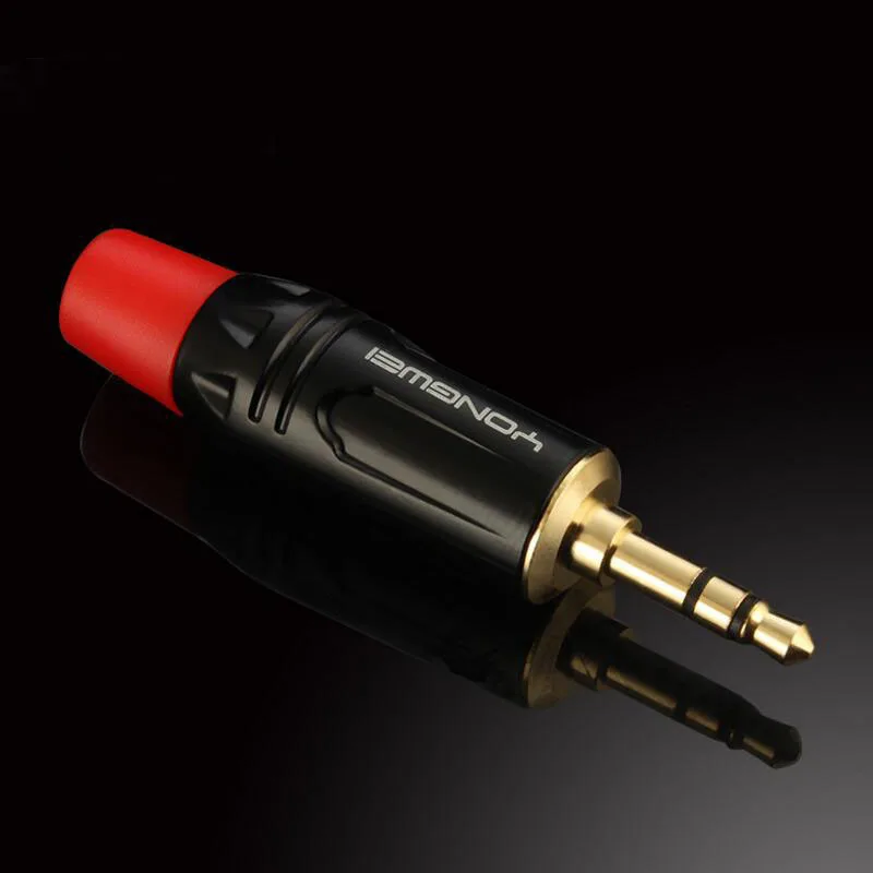 Высококачественный аудиоразъем 3 5 мм позолоченный адаптер для наушников сделай