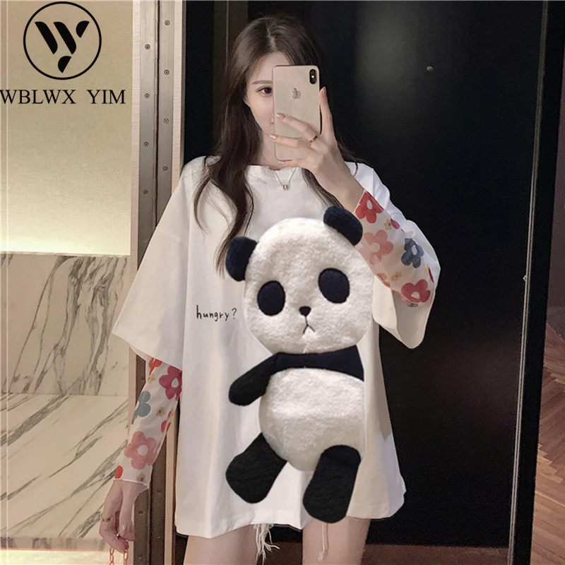 Летняя футболка с коротким рукавом и круглым вырезом горловины женские модные