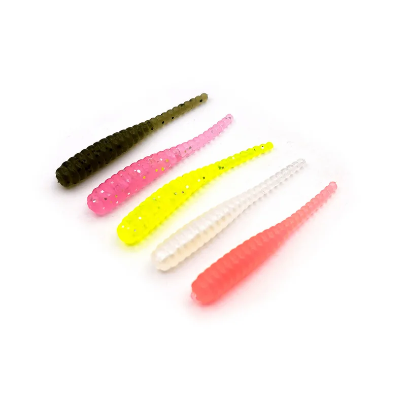 

10pcs Soft Baits Fishing Lures 35mm 0.2g Wobblers Artificial Needle tail Silicone Swimbait Worm Bait Pesca Rock Fishing