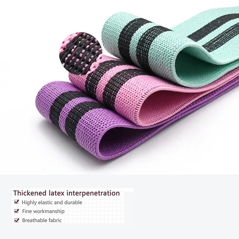 Резиновая Нескользящая лента для фитнеса клейкая бедер расширитель тренировок