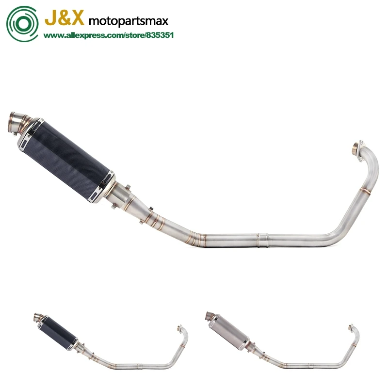 

Motorcycle Full Exhaust System Escape Slip On For yamaha YZF R15 MT15 MT-15 2008-2017 Middle Link Pipe Muffler DB-Killer