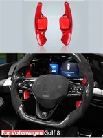 car carbon fiber steering wheel shifter paddle extension interior accessories for volkswagen vw golf 8 mk8 2020 2021