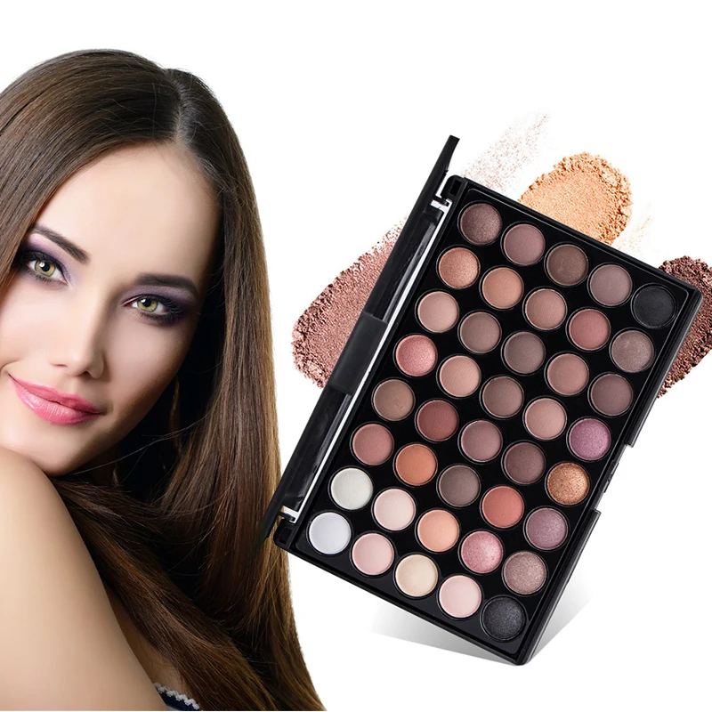 40 Colors Matte Shimmer Eyeshadow Palette Smoky Pigment Long Lasting Makeup Palette Glitter Eye Shadow Pallete Cosmetics