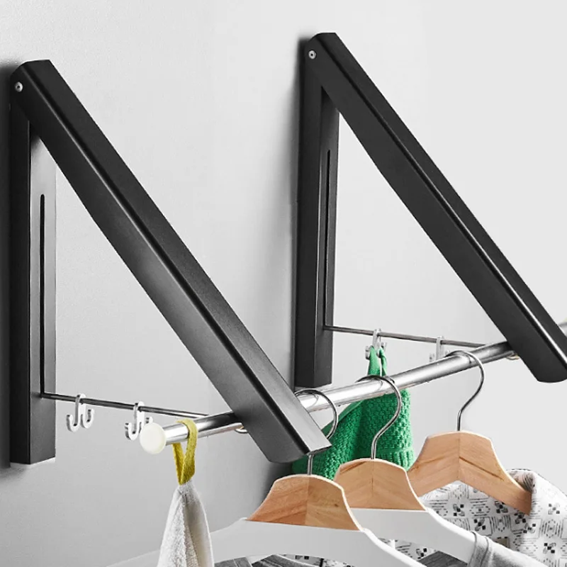 Складная сушилка для белья ванной комнаты регулируемая выдвижная инструмент