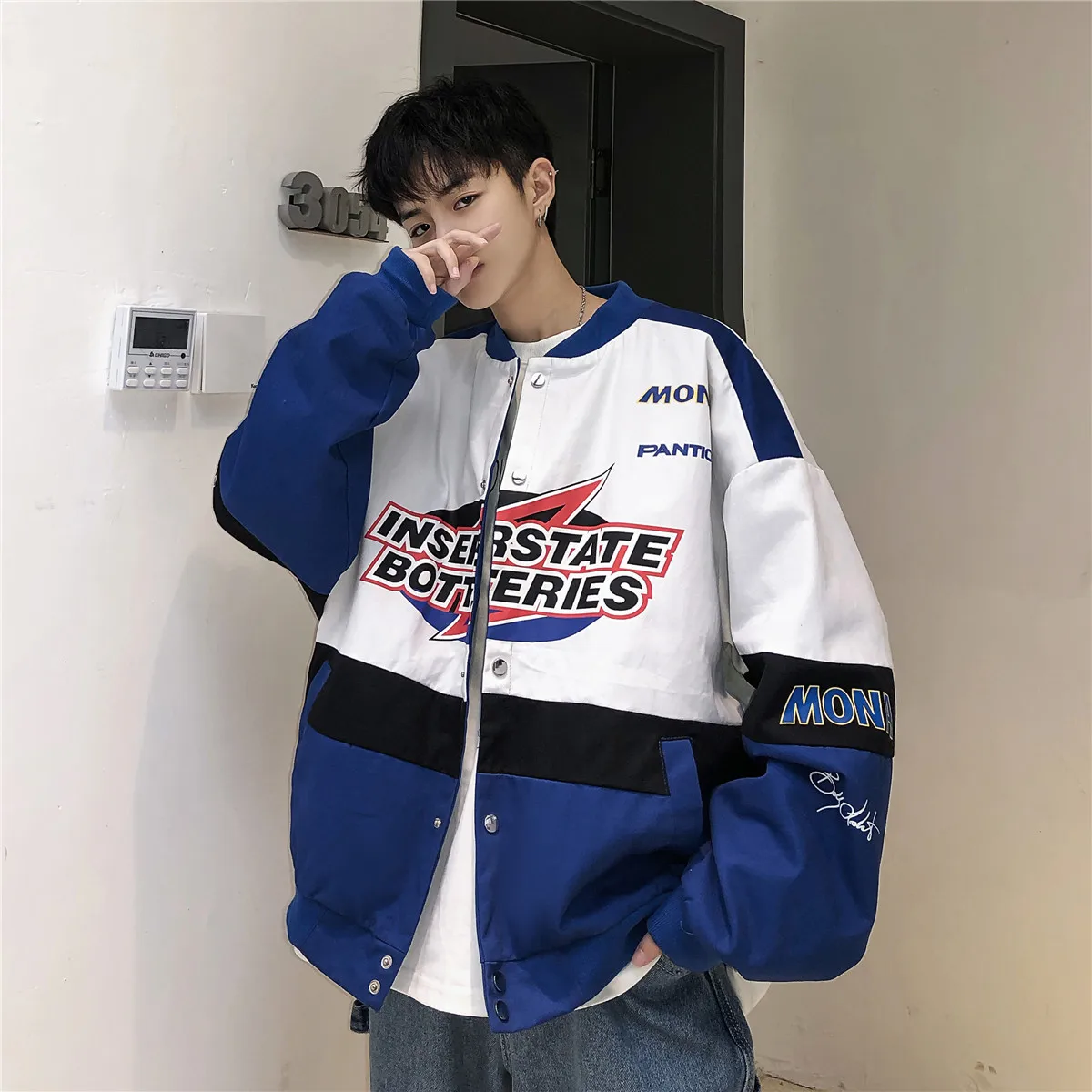 2021 New Men's Patchwork Street Clothes Bomber Jacket Autumn Pilot Harajuku Hip Hop Windbreaker | Мужская одежда