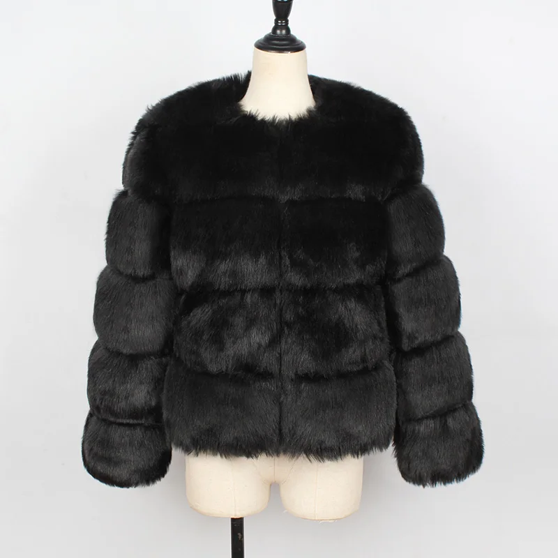 Short Fox Fur Coats Women 2020 Winter Keep Warm Fashion Whole Skin Jackets Collar Overcoats Plus Szie S-4XL | Женская одежда - Фото №1