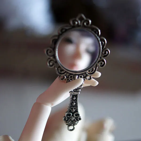 1/6 весы металл ретро дворец старый цветок зеркало имитация жизни сцена кукольный