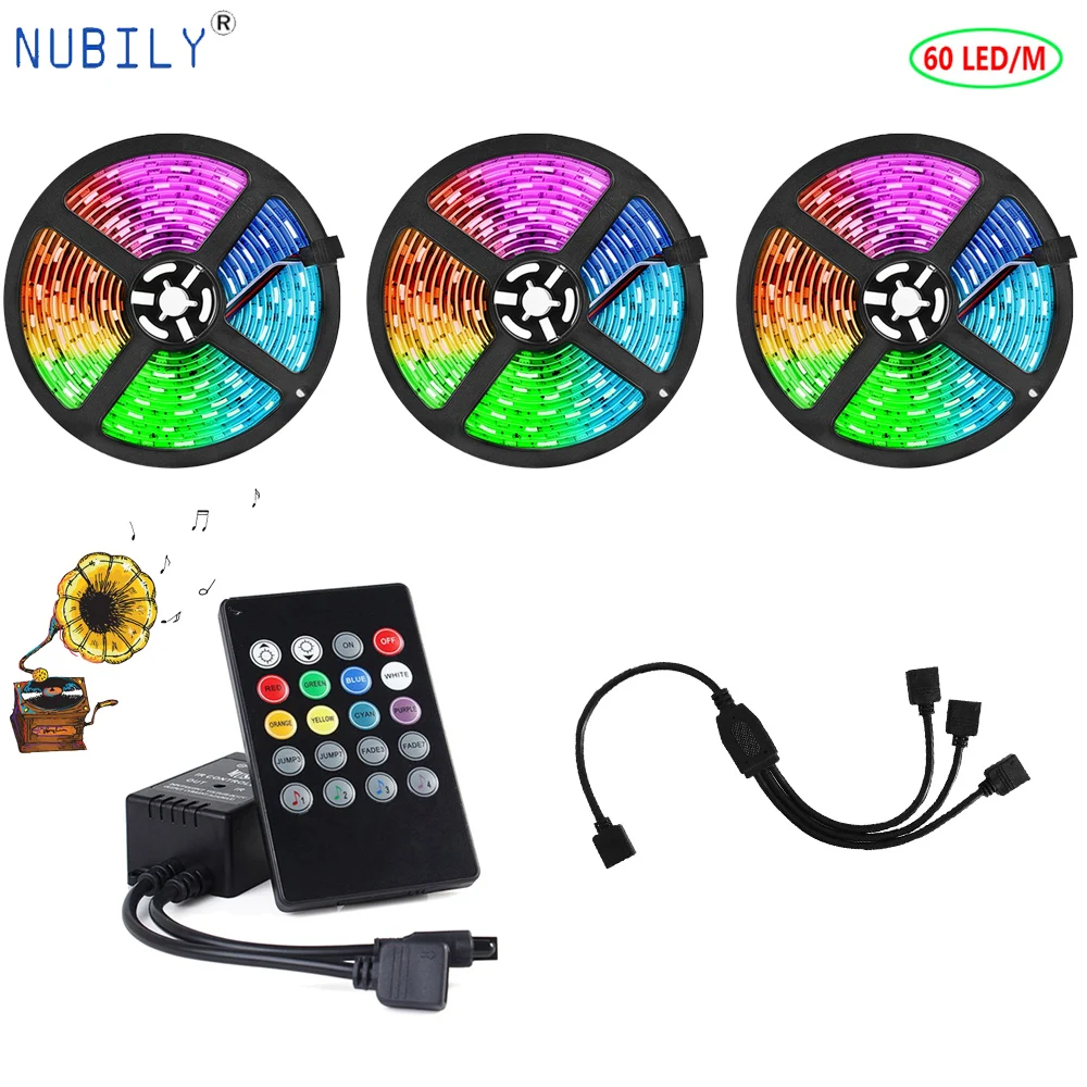 5050 синхронизация музыки зеленого и синего цветов Светодиодные ленты лента