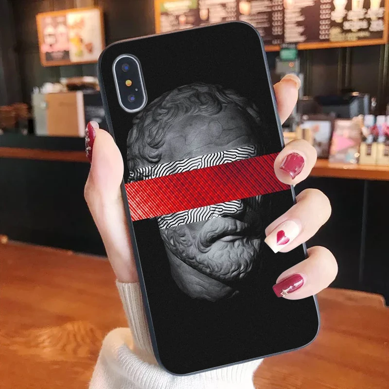 

Abstract Art Lines David Aesthetic Art Painting phone case for iPhone 6S 6plus 12pro 12proplus 8 8Plus X XS MAX XR 11promax case