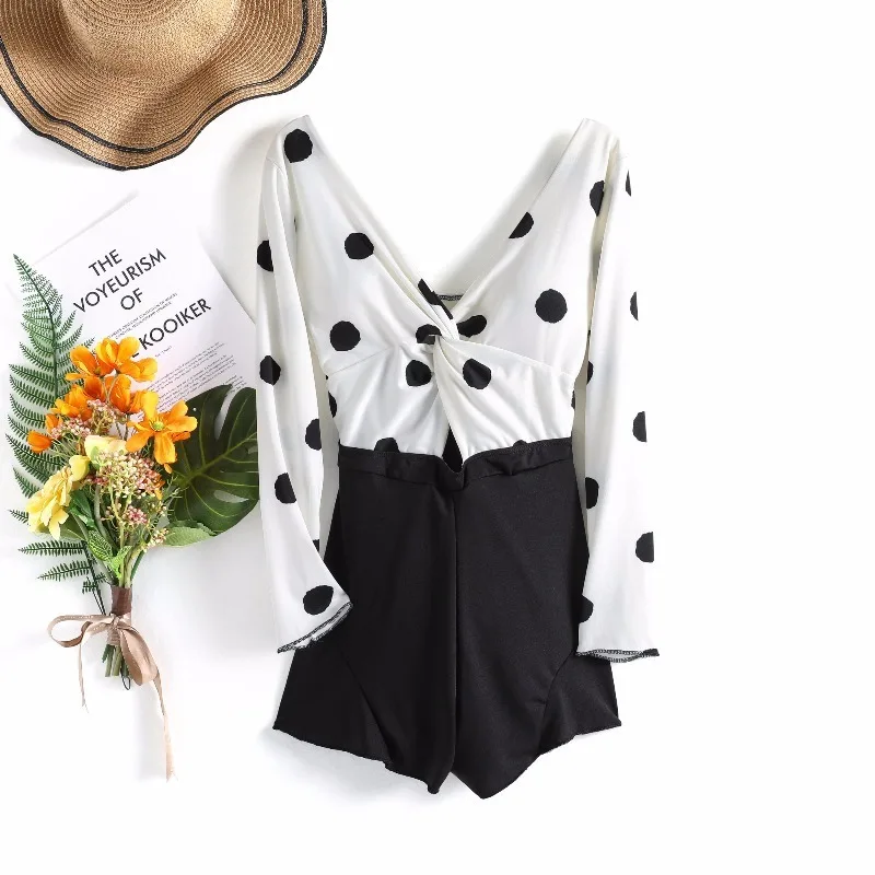 

2021 New Korean Sexy One-piece Swimsuit Women Swimwear Push Up Monokini Bathing Suit High Waist Beach Wear Swimsuit