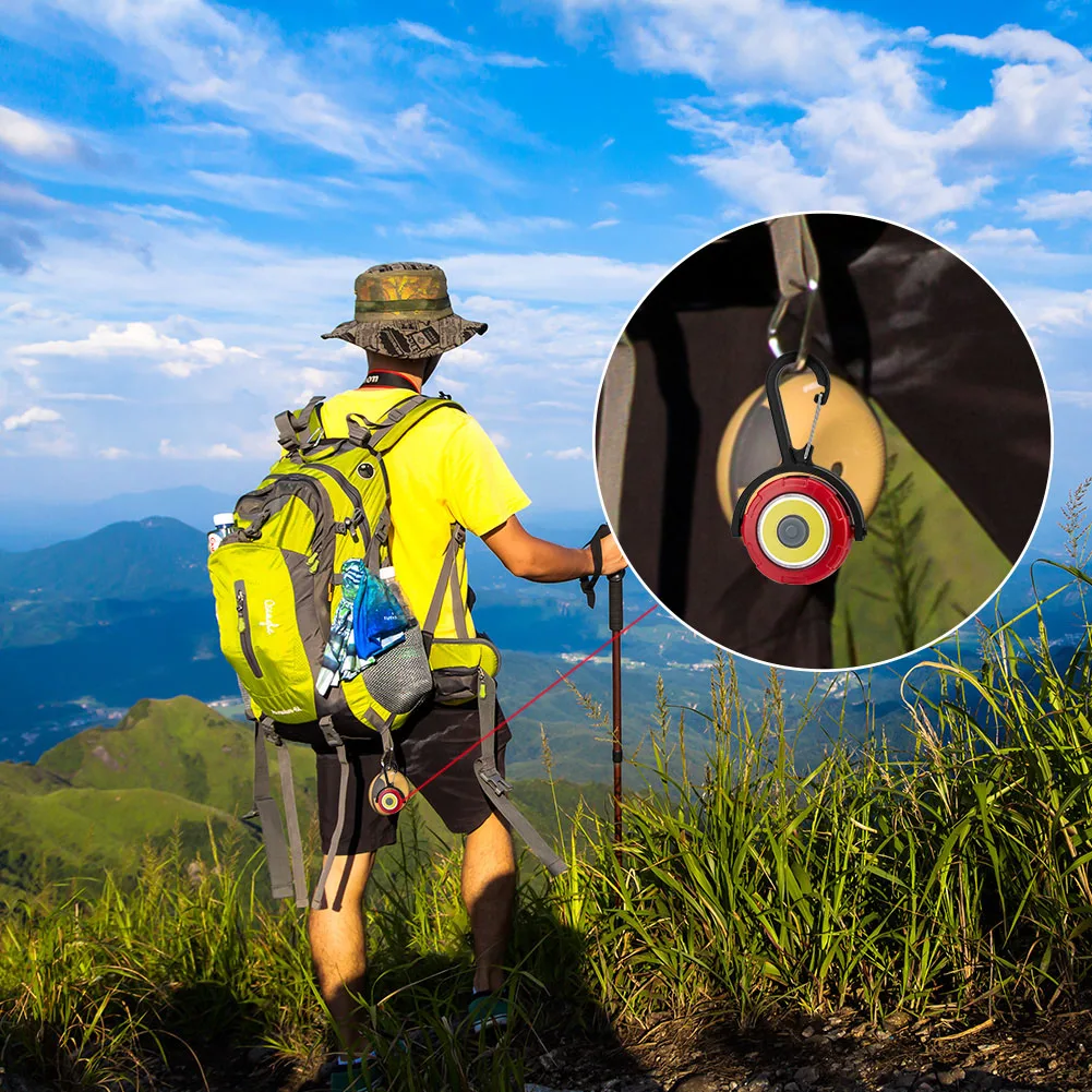 Миниатюрный светодиодный фонарик COB с подвесным зажимом встроенный 2 батарейки