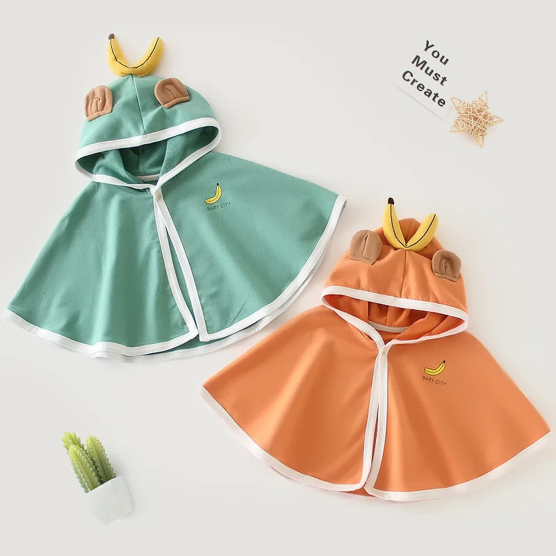 

Cute Banana Cosplay Cloak For Baby Kids Halloween Costumes Coat Cotton Spring Autumn