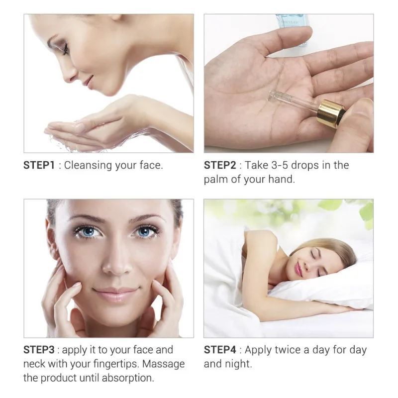 Полезная Гиалуроновая кислота Роза сыворотка питательный Витамин С ретинол