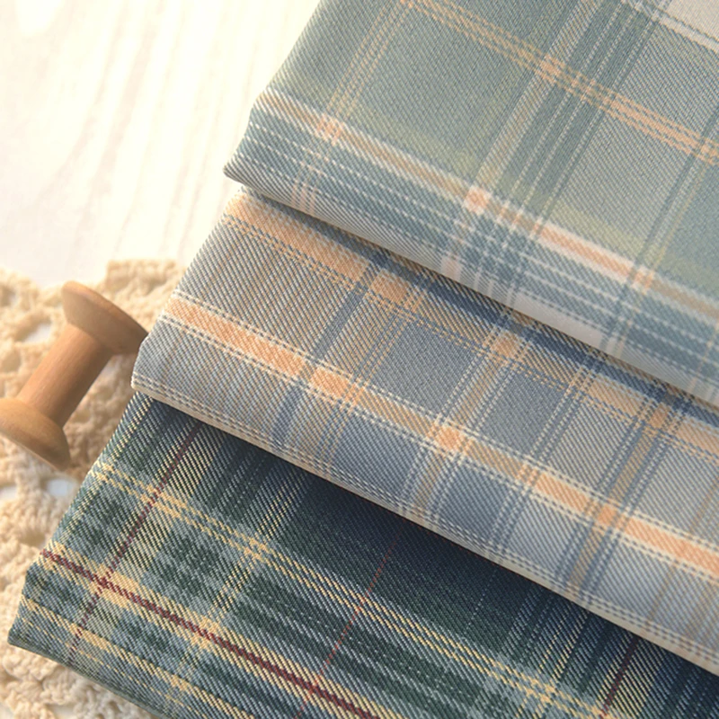 145x50cm A Little Thick Plaid Polyester Ripstop Fabric Making Jacket Pleated Short Skirt Dress Cloth 280g/m | Дом и сад