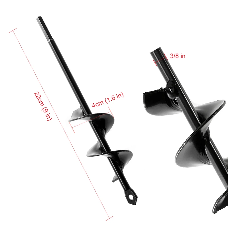 

Garden Planter Spiral Bulb Planter Auger Drill Bit for Yard Gardening Bedding Planting Post Hole Digger Tools Power Drill Head
