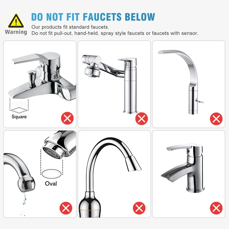 

Faucet Water Filter, Stainless-Steel Water Faucet Filtration System, High Water Flow Tap Water Filter, Water Purifier Reduces Ch