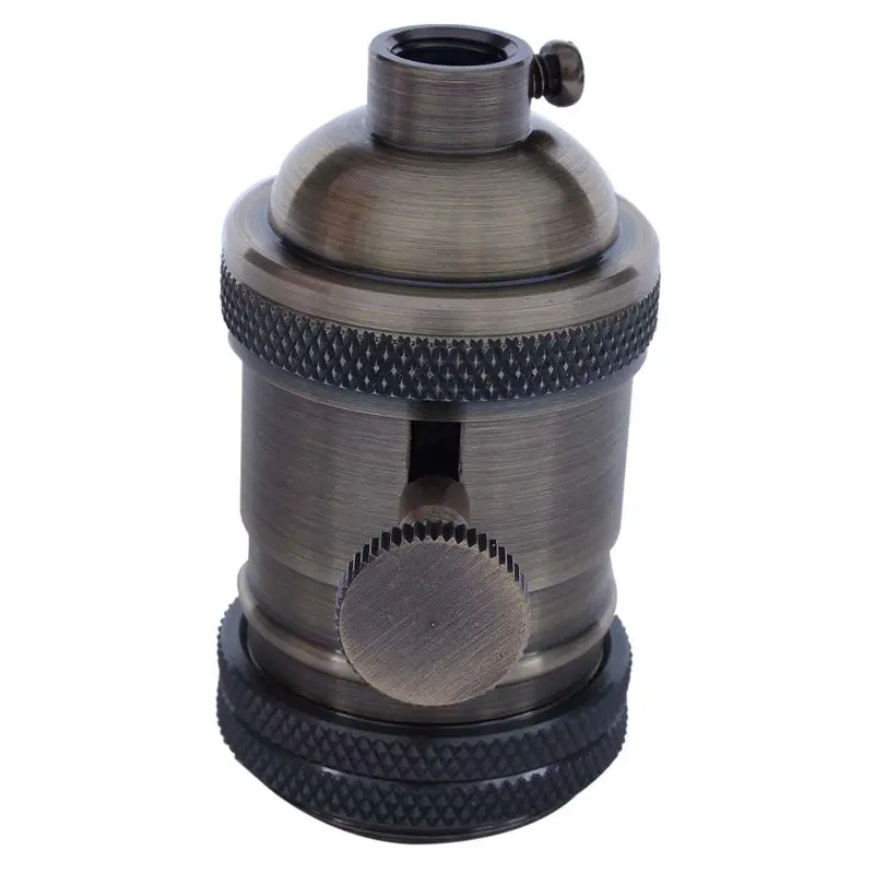 E27 ES Винтаж Ретро винтовой цоколь держатель лампы светильник с переключателем