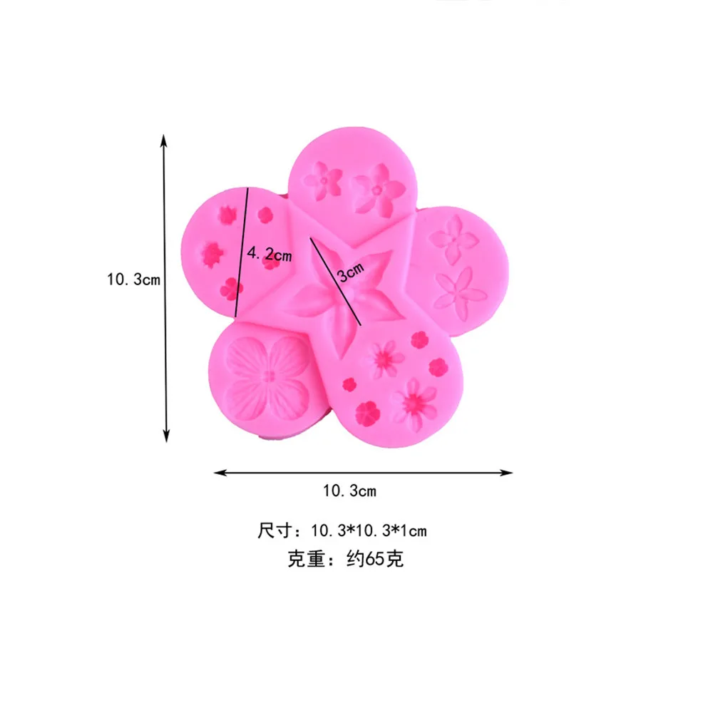 Кружевная Цветочная бусина силиконовая форма для помадки формы каймы торта