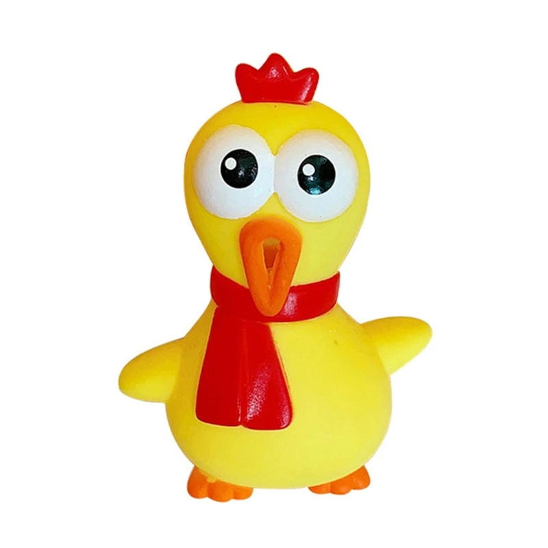 

Creative Funny Vinyl Screaming Chicken Toy Tricky Joke Stress Reliever Decompression Squawking Toys H9EF