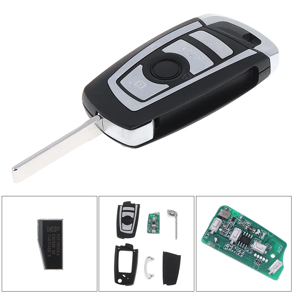 433 МГц 4 кнопки портативный БЕСКЛЮЧЕВОЙ Флип дистанционный брелок с чипом ID44 / PCF7935