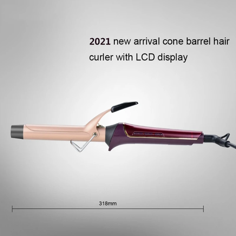 

Temperature Setting Electric Hair Curler Long Curling Tong Wand 25mm Professional Hair Curling Iron LCD Screen M17C