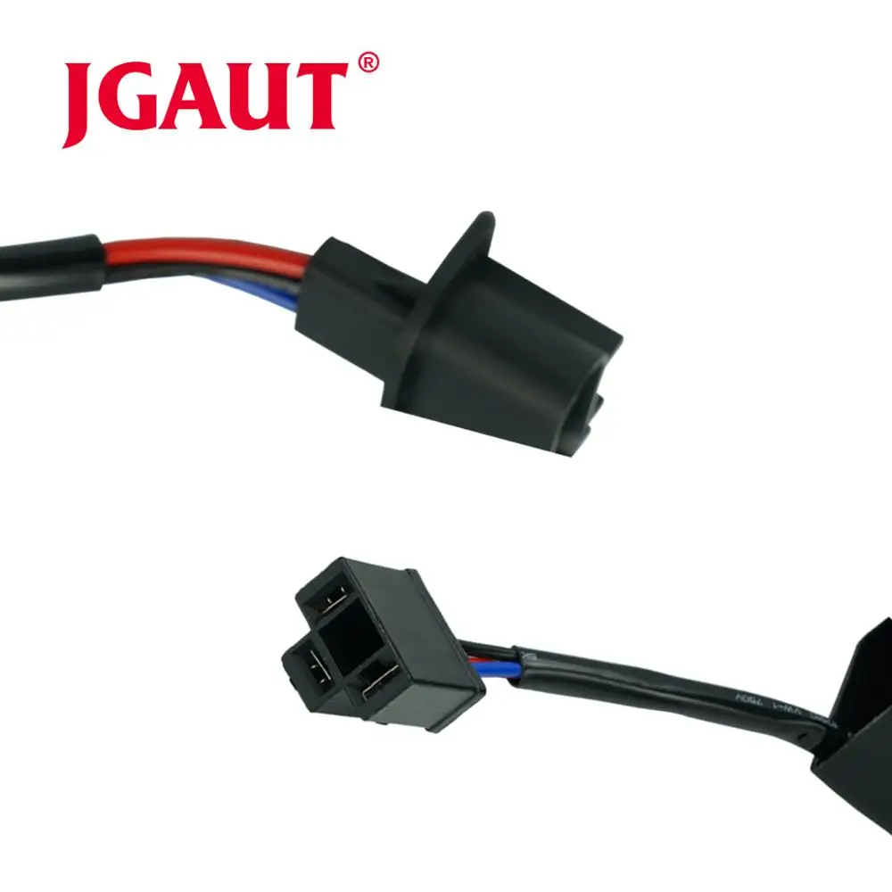 JGAUT Decoder For Jeep Wrangler Rubicon 2Pcs H13 to H4 Adapter Headlight Canbus Conversion Cable Wire Connector | Автомобили и
