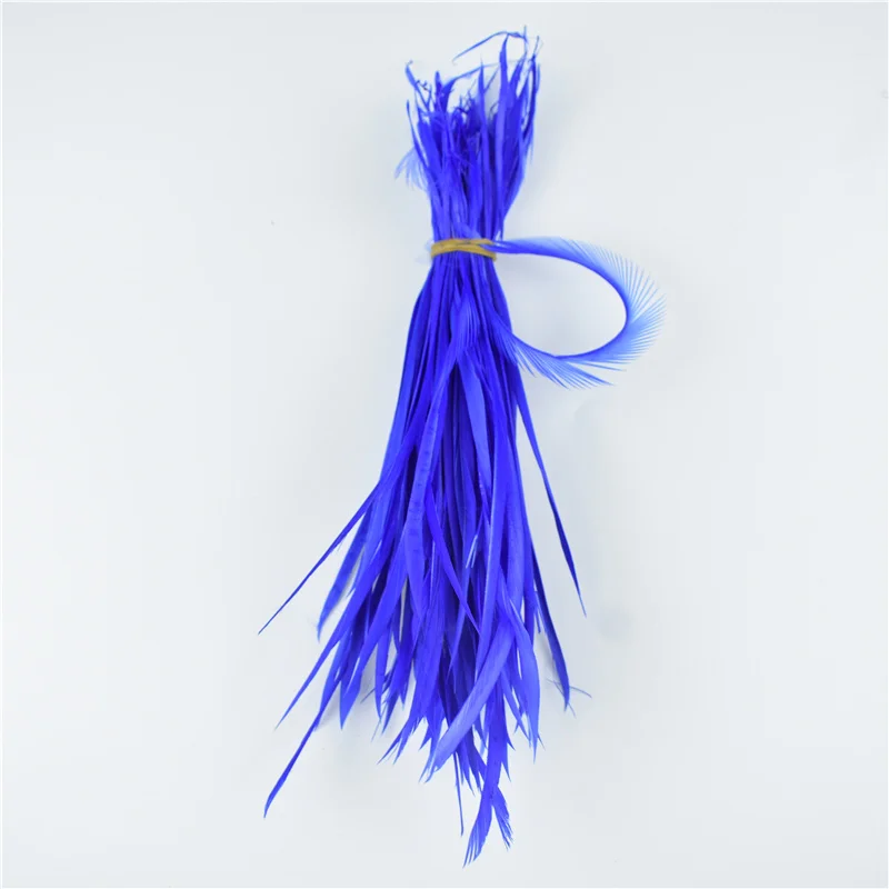 Royal blue Натуральные окрашенные гусиные перья для рукоделия 5-7 дюймов/13-18 см DIY Plume украшения перья для изготовления ювелирных изделий Перья DIY Декор - Цвет: Royal blue