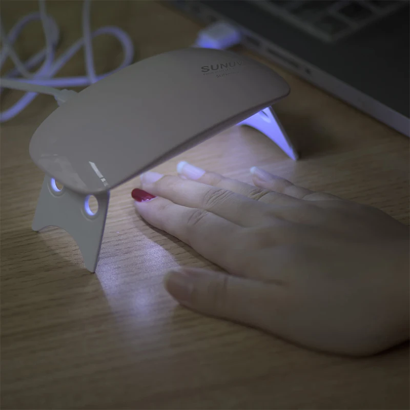 Rosalind 6 Вт УФ светодиодная лампа для сушки ногтей Портативный USB кабель